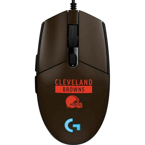 NFL Cleveland Browns Brown Performance Series G203 Prodigy RGB Wired Gaming Mouse Skin